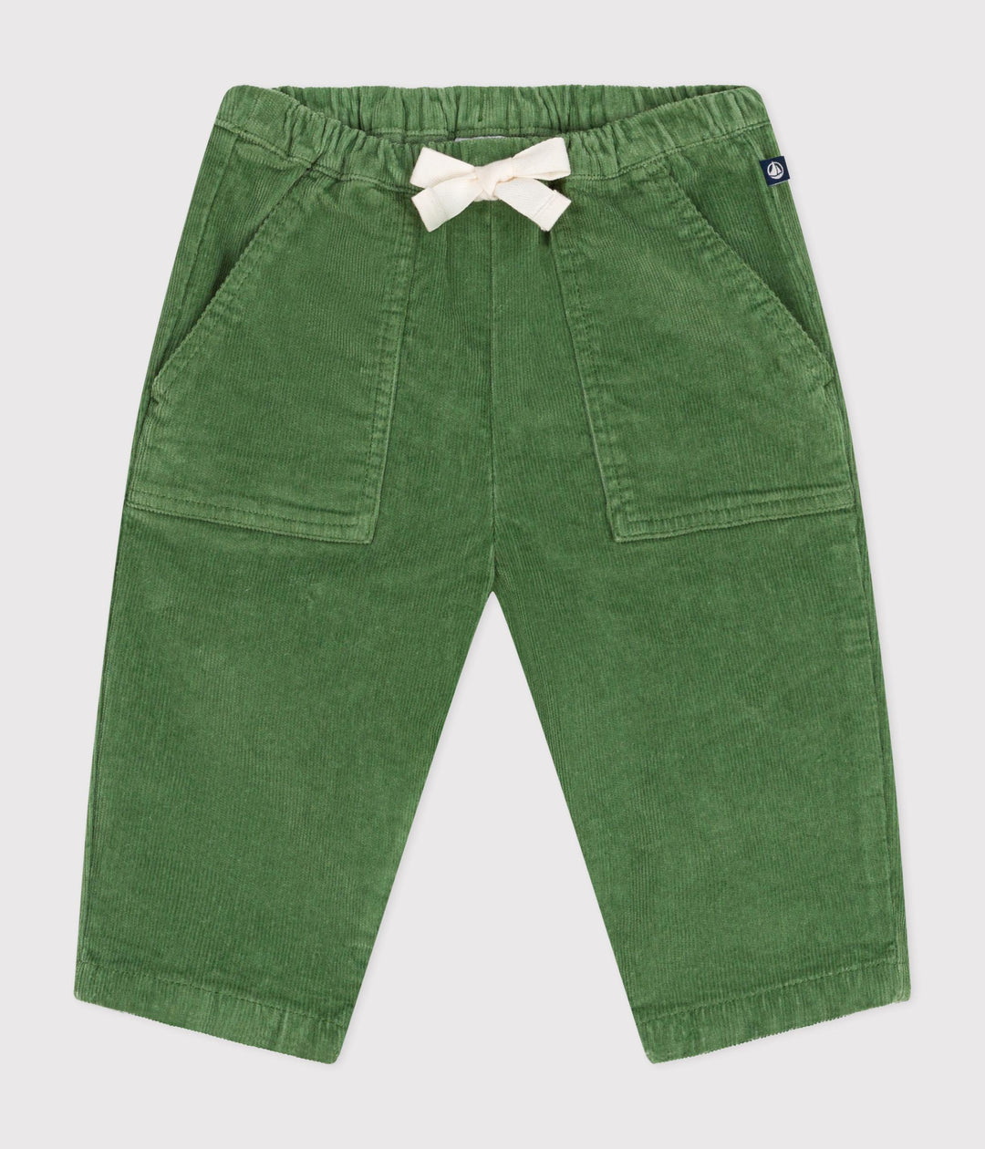 Pantaloni in velluto verde A0B15 02 PETIT BATEAU 