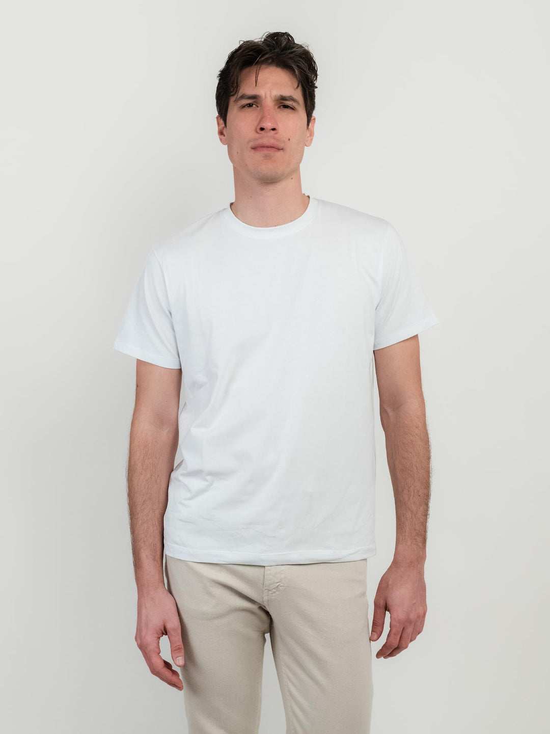 T-SHIRT GIROCOLLO BIANCA