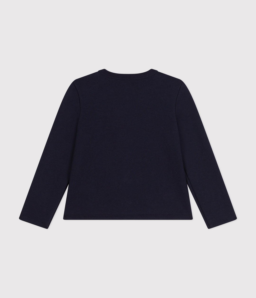 Cardigan blu in tessuto felpato bambina A0BEQ 04 PETIT BATEAU 