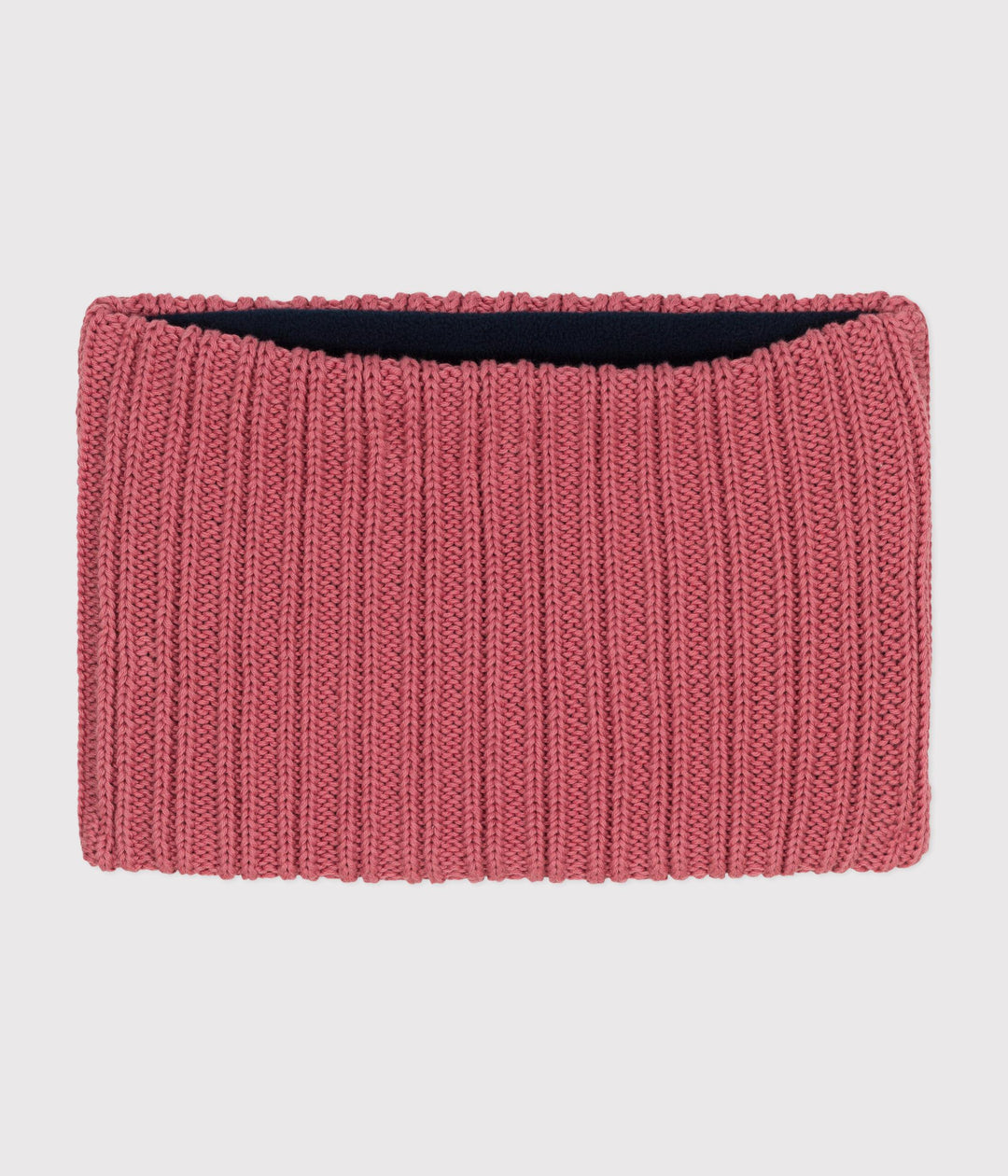 Snood rosa in maglia foderata in pile bambino A0BS0 03 PETIT BATEAU 