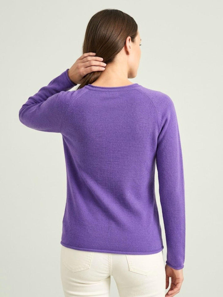 Maglia in cotone viola VERDILENA VIOLA ANDREA MORANDO 