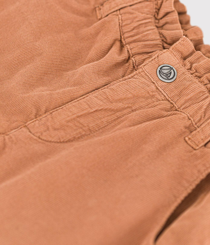 PANTALONI DRITTI IN VELLUTO FINE BAMBINA A0820 01 PETIT BATEAU 