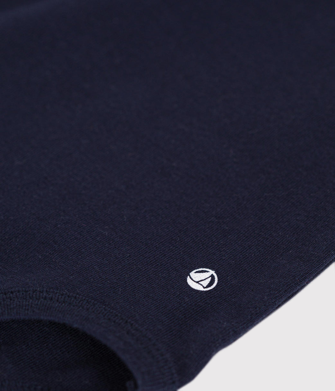 Body blu scuro a manica lunga con colletto polo A0BQC 01 PETIT BATEAU 