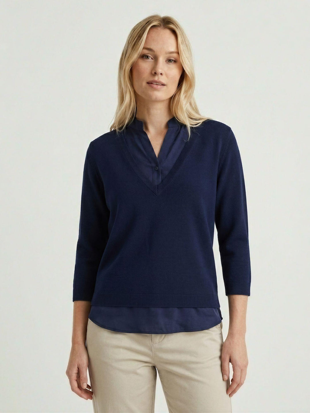 Maglia camicia blu 261231557 BLU ANDREA MORANDO 
