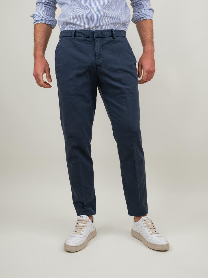 PANTALONE chinos in cotone color blu T564/BRO 847 NOLAB 