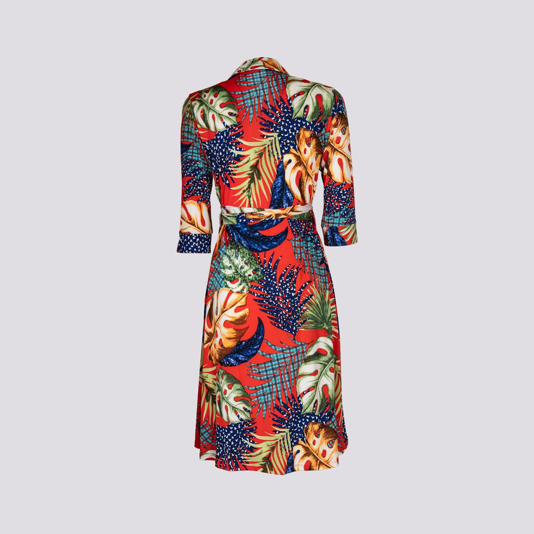 Abito kimono in fantasia floreale multicolor DIANE FOGLIA ANDREA MORANDO 