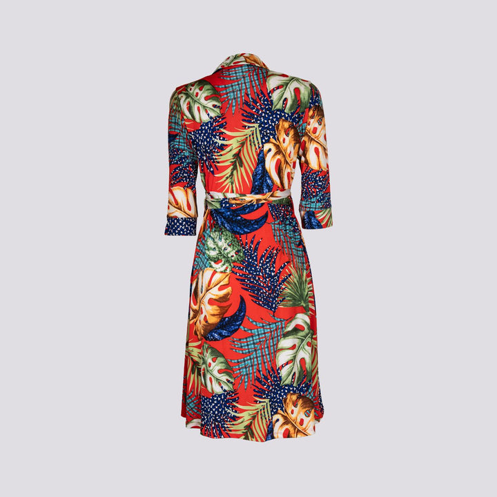 Abito kimono in fantasia floreale multicolor DIANE FOGLIA ANDREA MORANDO 