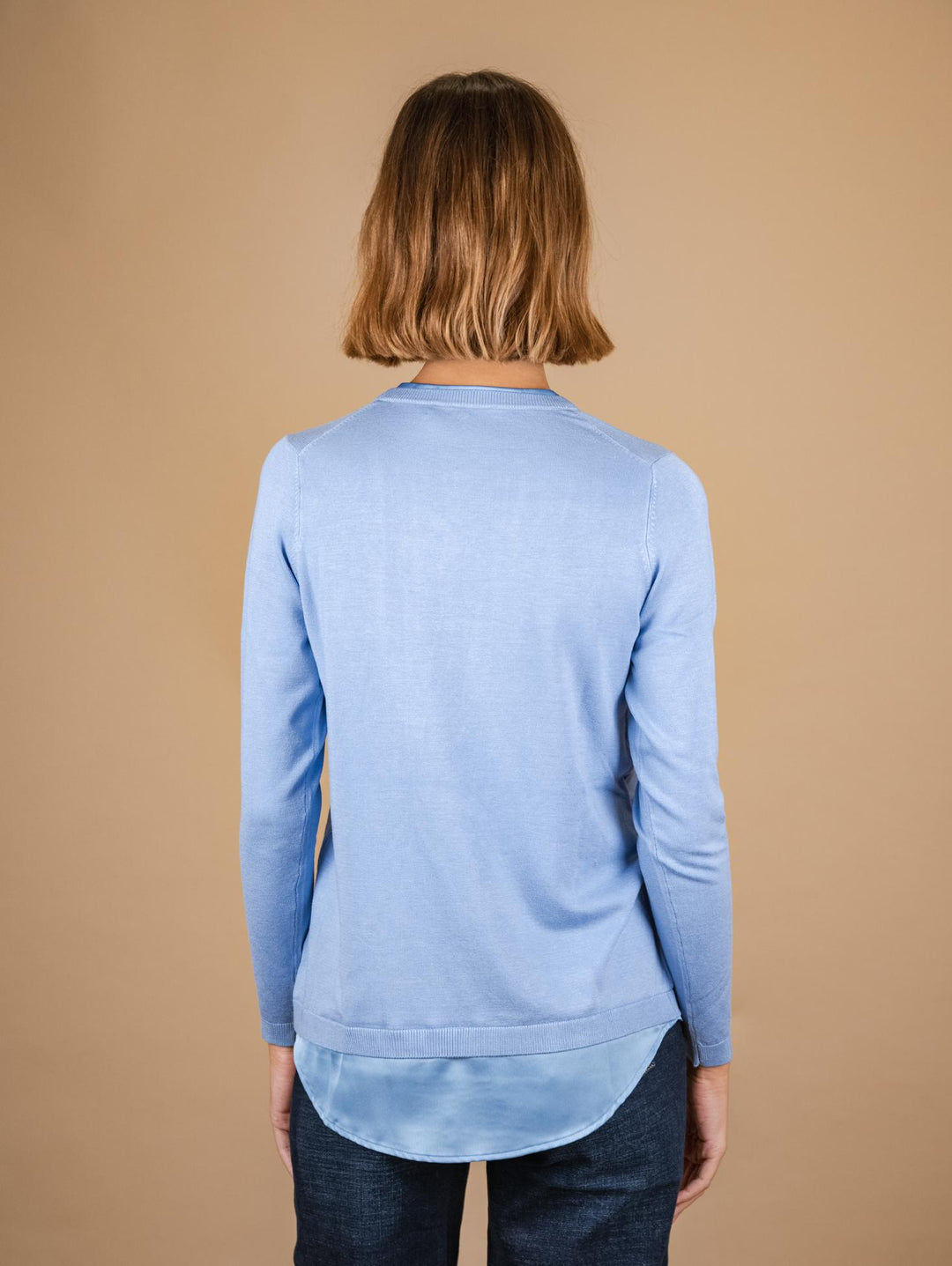 maglia+ camicia plissè 2351011 082 ANDREA MORANDO 