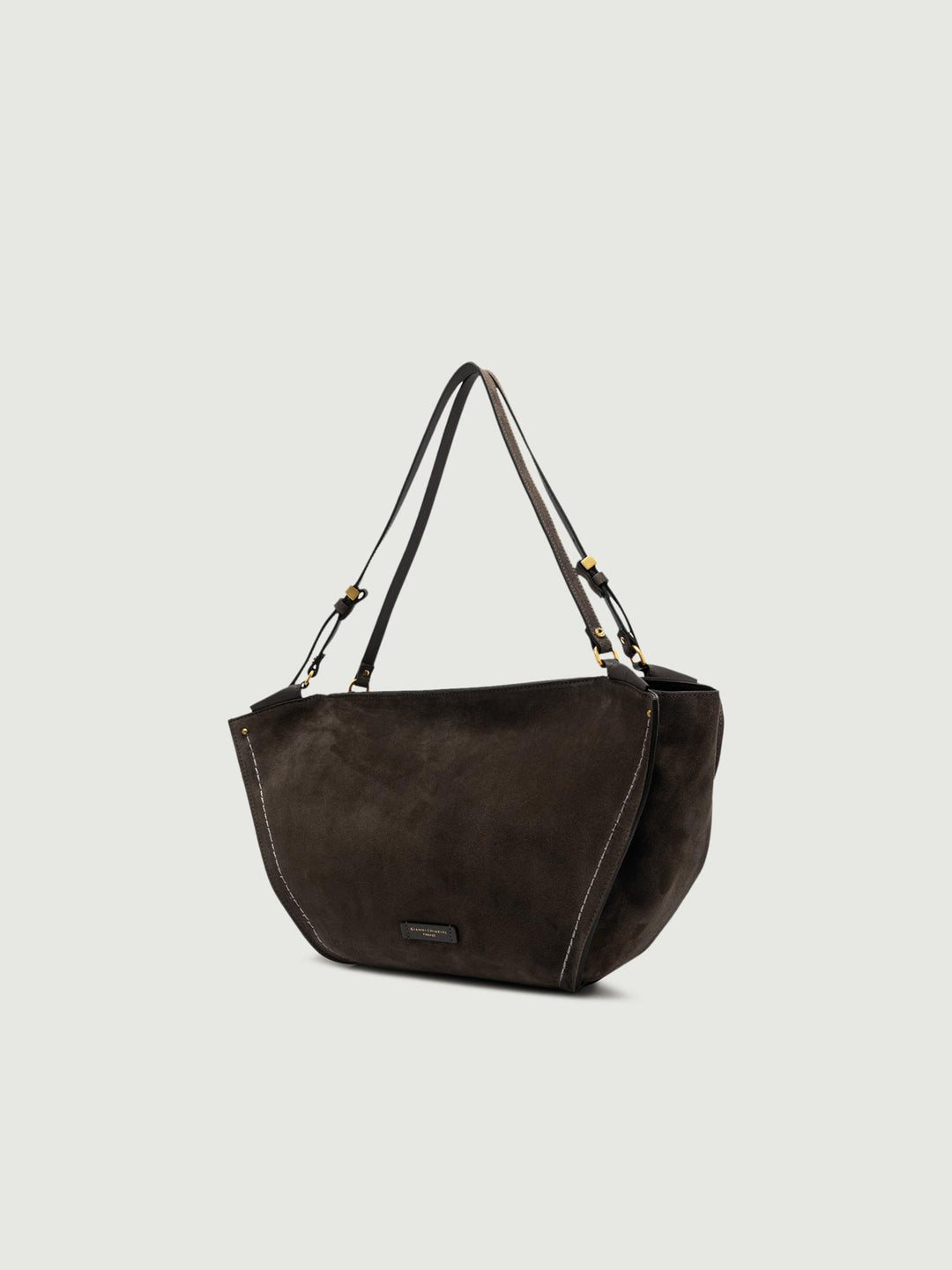 BORSA BLOOM IN CAMOSCIO MOKA BS 12037 CM-PL 974974 GIANNI CHIARINI 