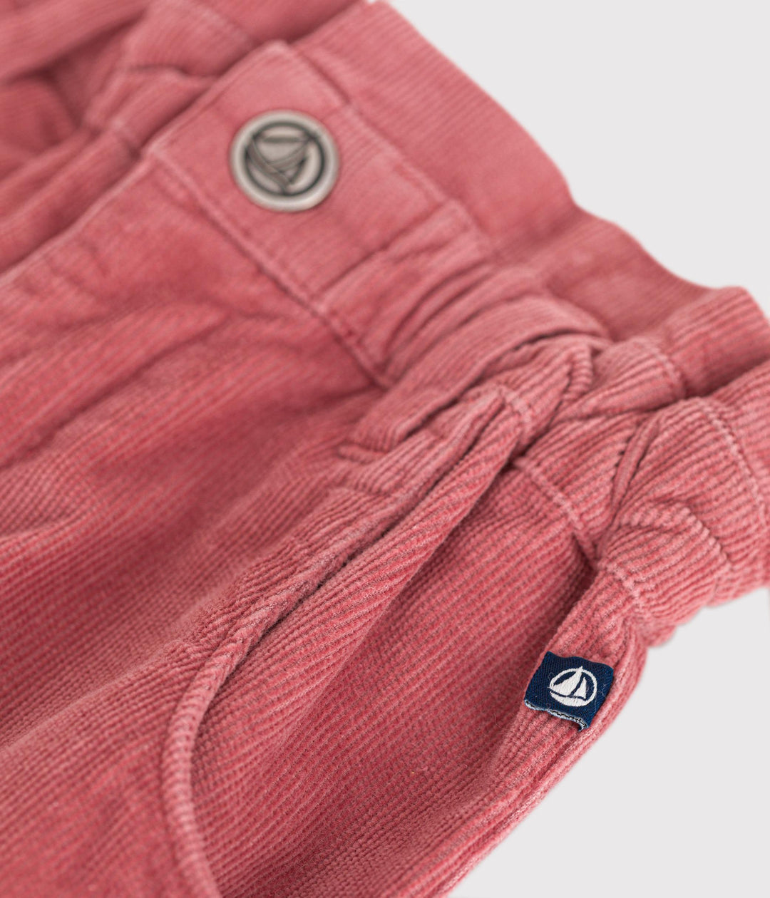 Pantaloni in velluto rosa