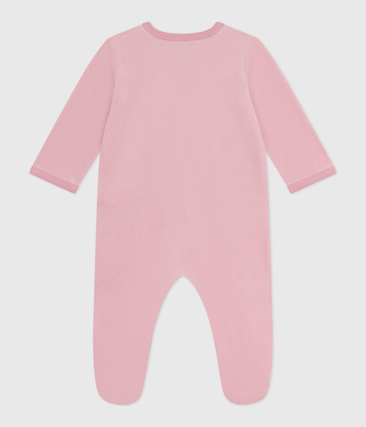 Pigiama in ciniglia tinta unita neonato A0E2P 03 PETIT BATEAU 
