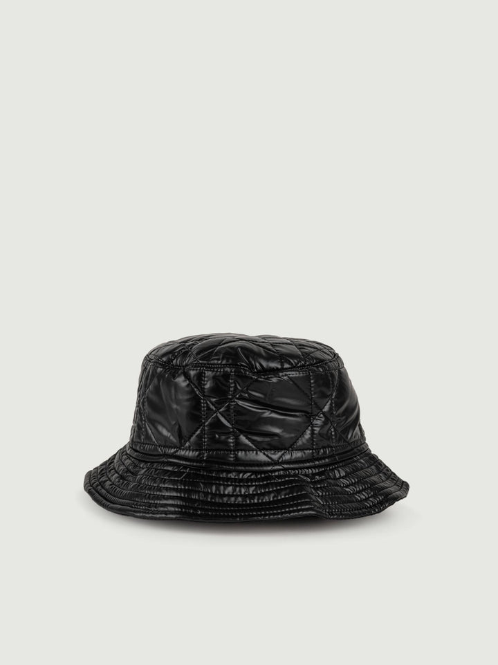 CAPPELLO BUCKET DA PIOGGIA TRAPUNTATO NERO CP4180 NERO ANDREA MORANDO 