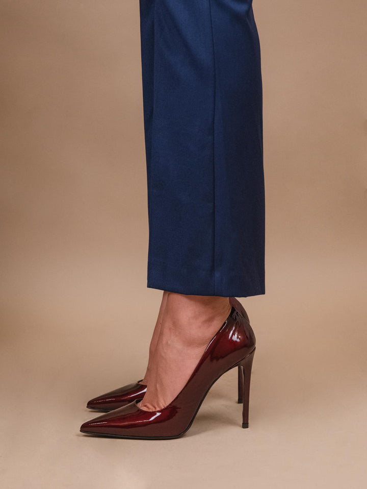 DECOLLETE  CON TACCO A SPILLO IN VERNICE BORDEAUX V40 BORDEAUX ANDREA MORANDO 