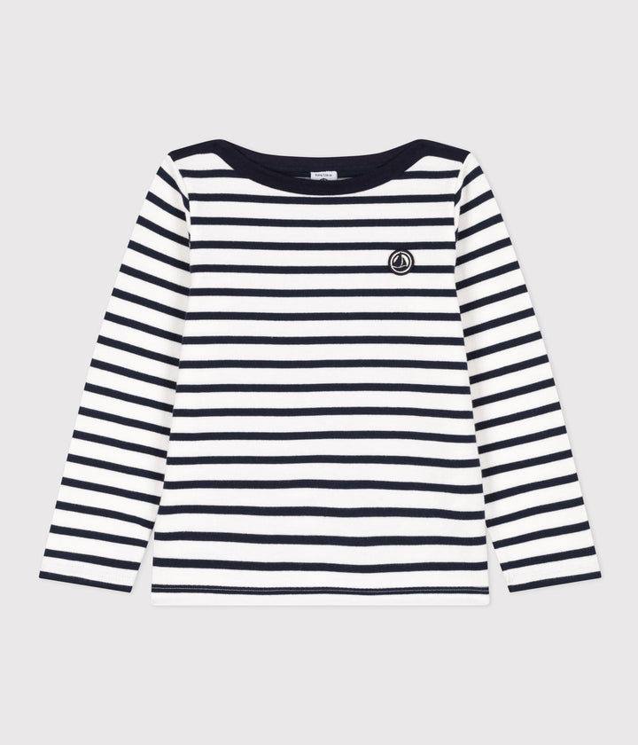 Marinière bambina/bambino in cotone biologico A08LX 01 PETIT BATEAU 