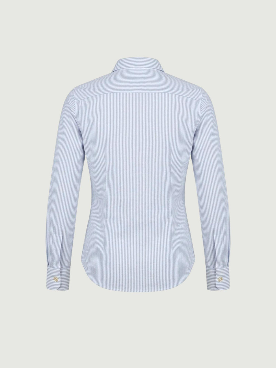 Camicia in cotone a righe azzurre e bianche 4006 RIGA ANDREA MORANDO 