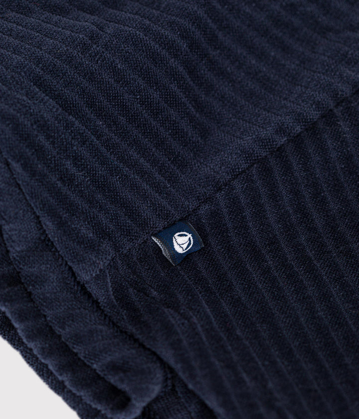 Gonna blu in velluto bouclé A0BB6 01 PETIT BATEAU 