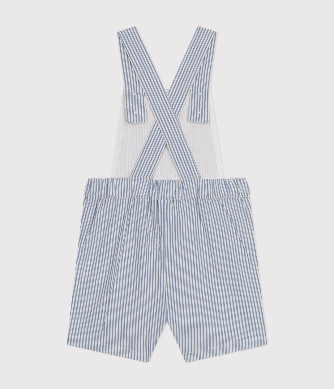 SALOPETTE CORTA BEBÈ IN SEERSUCKER A09JT 05 PETIT BATEAU 