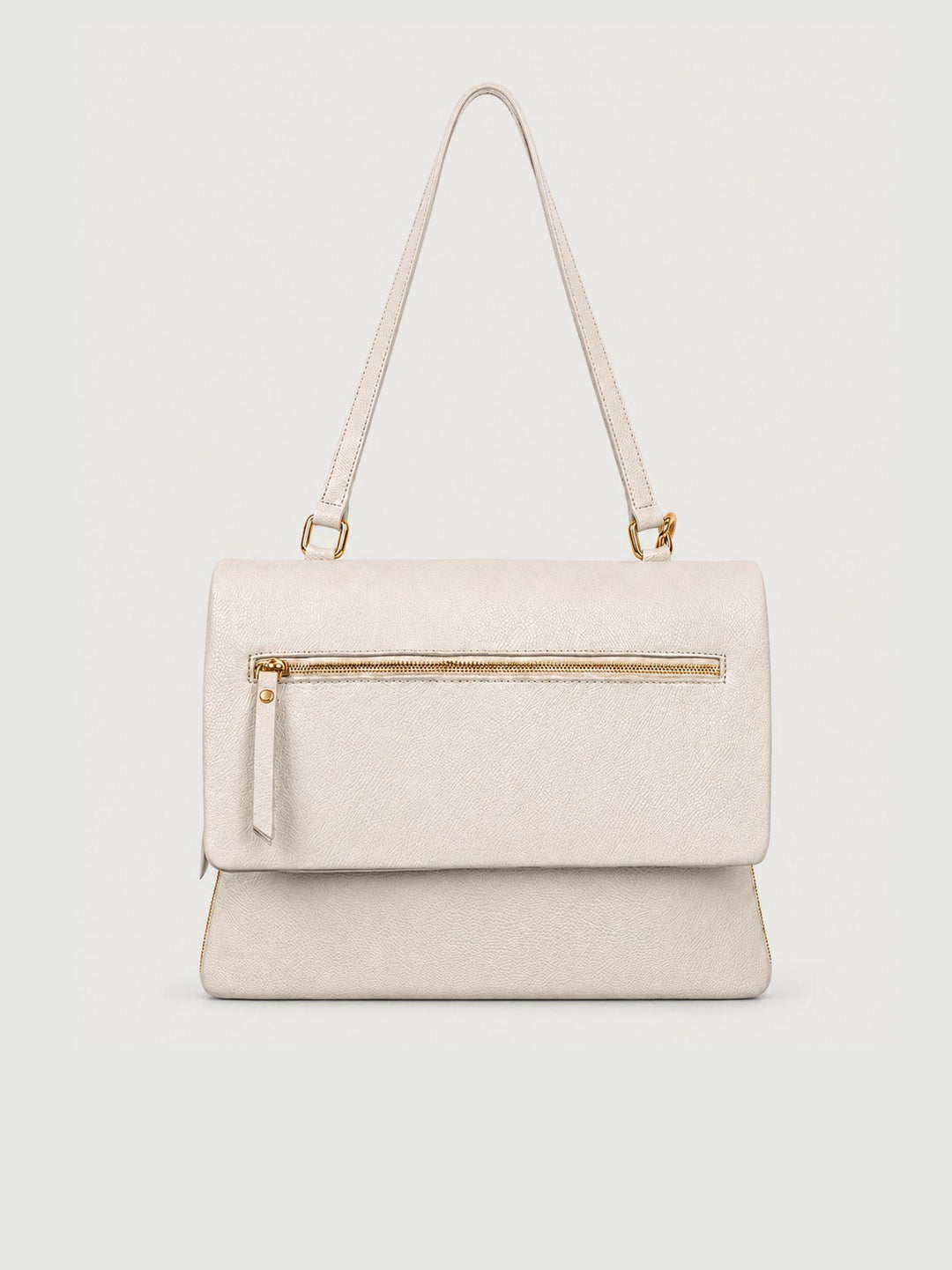 Borsa a spalla Luna in pelle martellata panna LUNA PANNA BIMOR 
