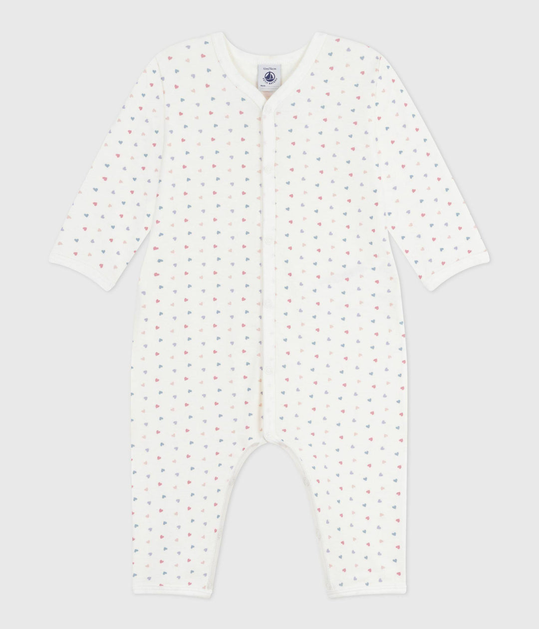 Pigiama senza piedini in cotone stampato neonato A0E83 05 PETIT BATEAU 