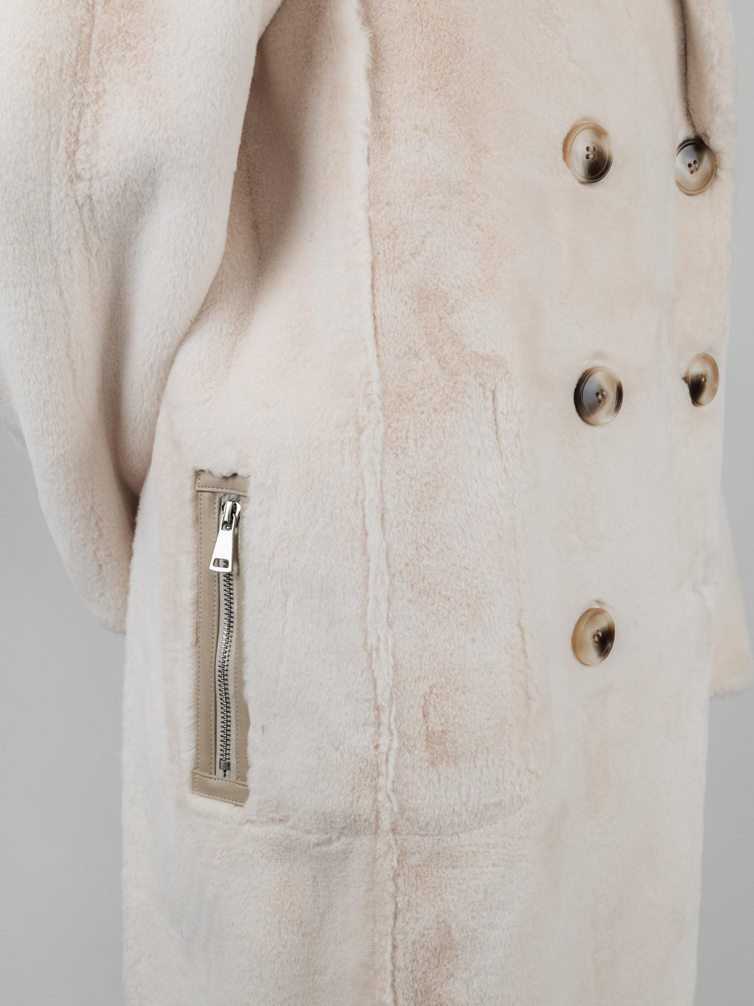 ECOMONTONE REVERSIBILE BEIGE E PANNA B345CAMO 03 ANDREA MORANDO 