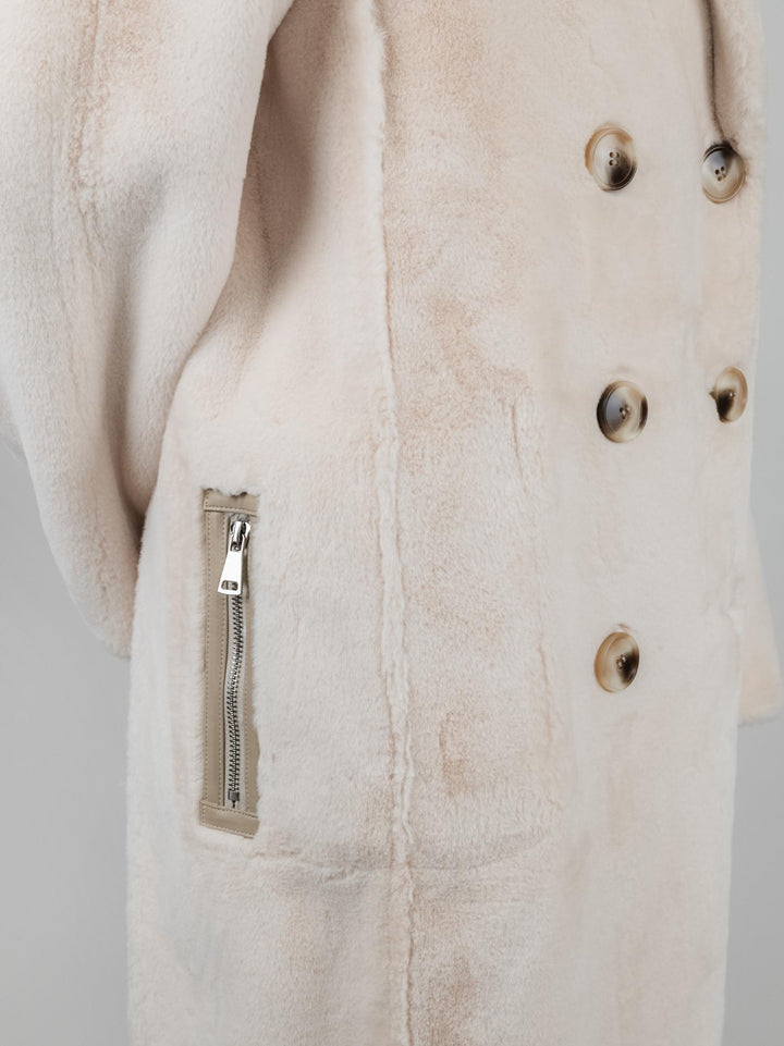 ECOMONTONE REVERSIBILE BEIGE E PANNA B345CAMO 03 ANDREA MORANDO 