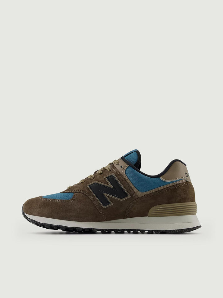 SNEAKER NEW BALANCE 574 MARRONE AZZURRO U574SOB D NEW BALANCE 