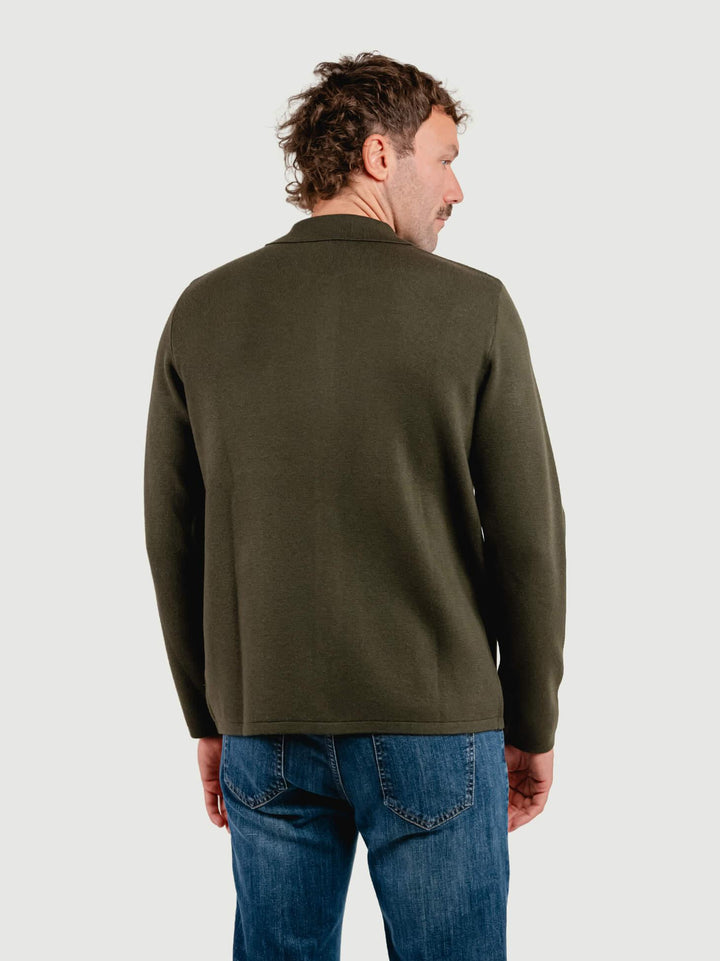 OVERSHIRT IN MISTO LANA VERDE BOSCO 4060225 327 ANDREA MORANDO 