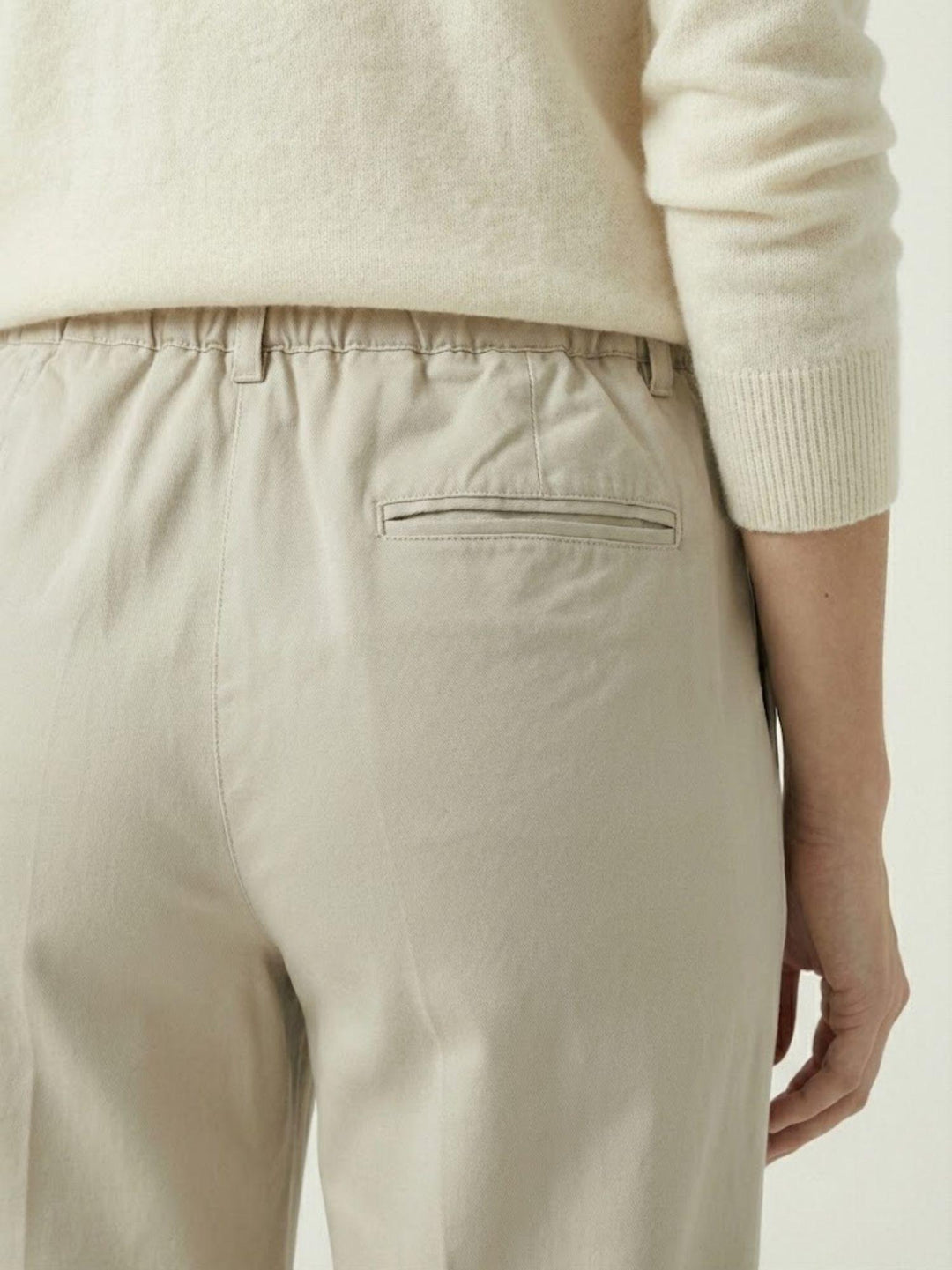 Pantalone a palazzo beige 80378GB BEIGE ANDREA MORANDO 