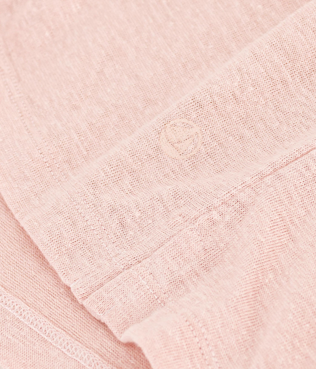 T-SHIRT LE DROIT GIROCOLLO IN LINO DONNA ROSA A09R7 03 PETIT BATEAU 