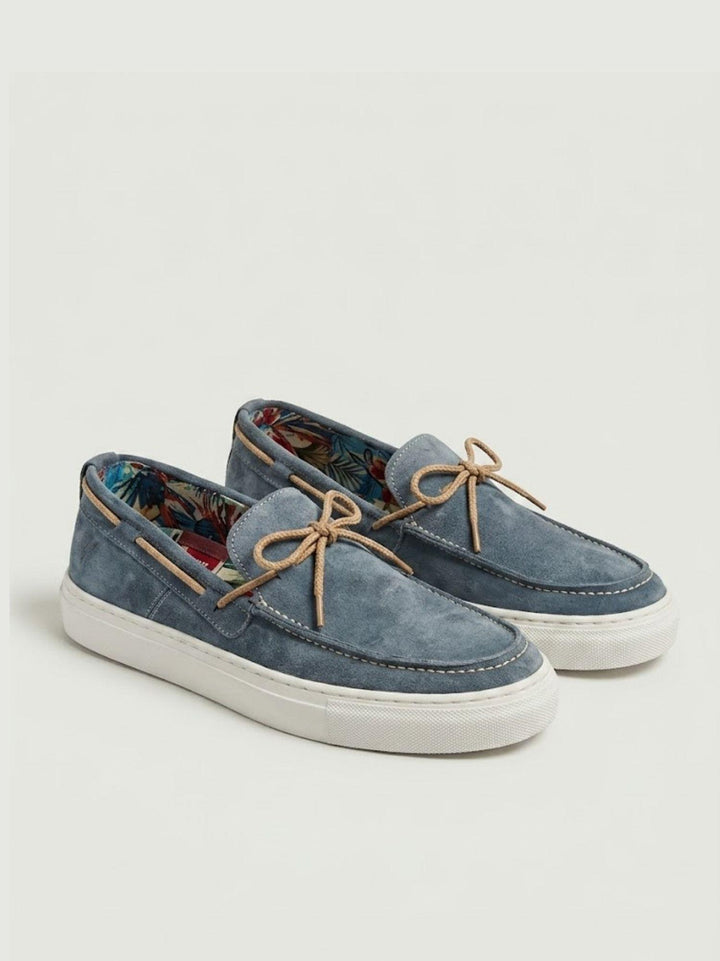 Mocassino da barca in pelle scamosciata jeans MOBRC JE V2 