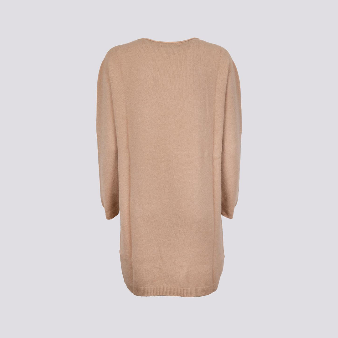 MAGLIA ABITO  CON TASCHE E SCOLLO A BARCHETTA BEIGE 0170/135 0234 BIMOR 