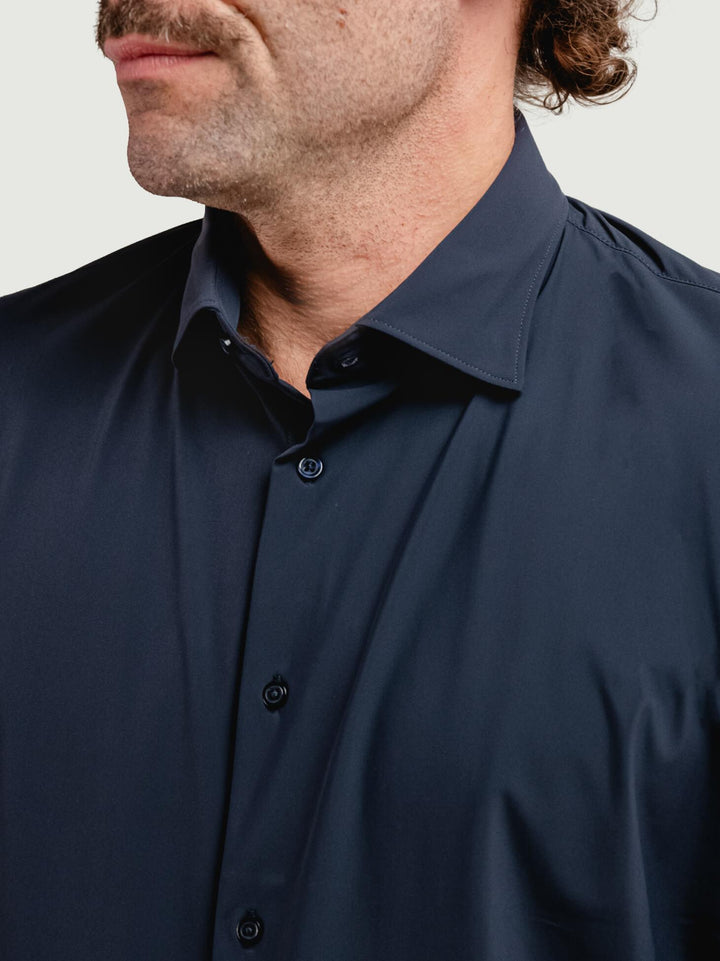 CAMICIA NO STIRO BLU NAVY BU26W10CANEU 200 ANDREA MORANDO 
