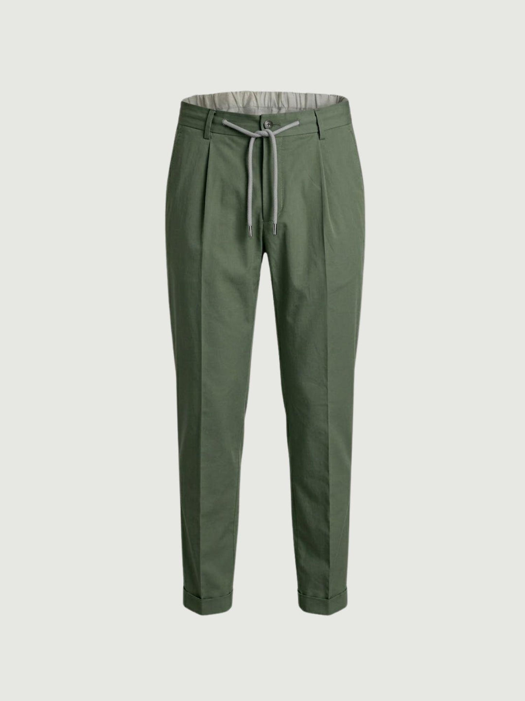 Pantalone con coulisse in cotone verde CO0073M 4000 ANDREA MORANDO 