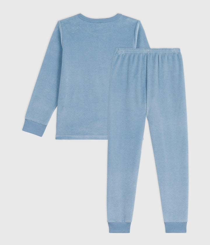 Pigiama in ciniglia bambino A0E9R 01 PETIT BATEAU 