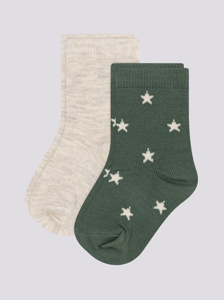 2 PAIA DI CALZINI BEBÈ IN COTONE A STELLE A0A69 01 PETIT BATEAU 