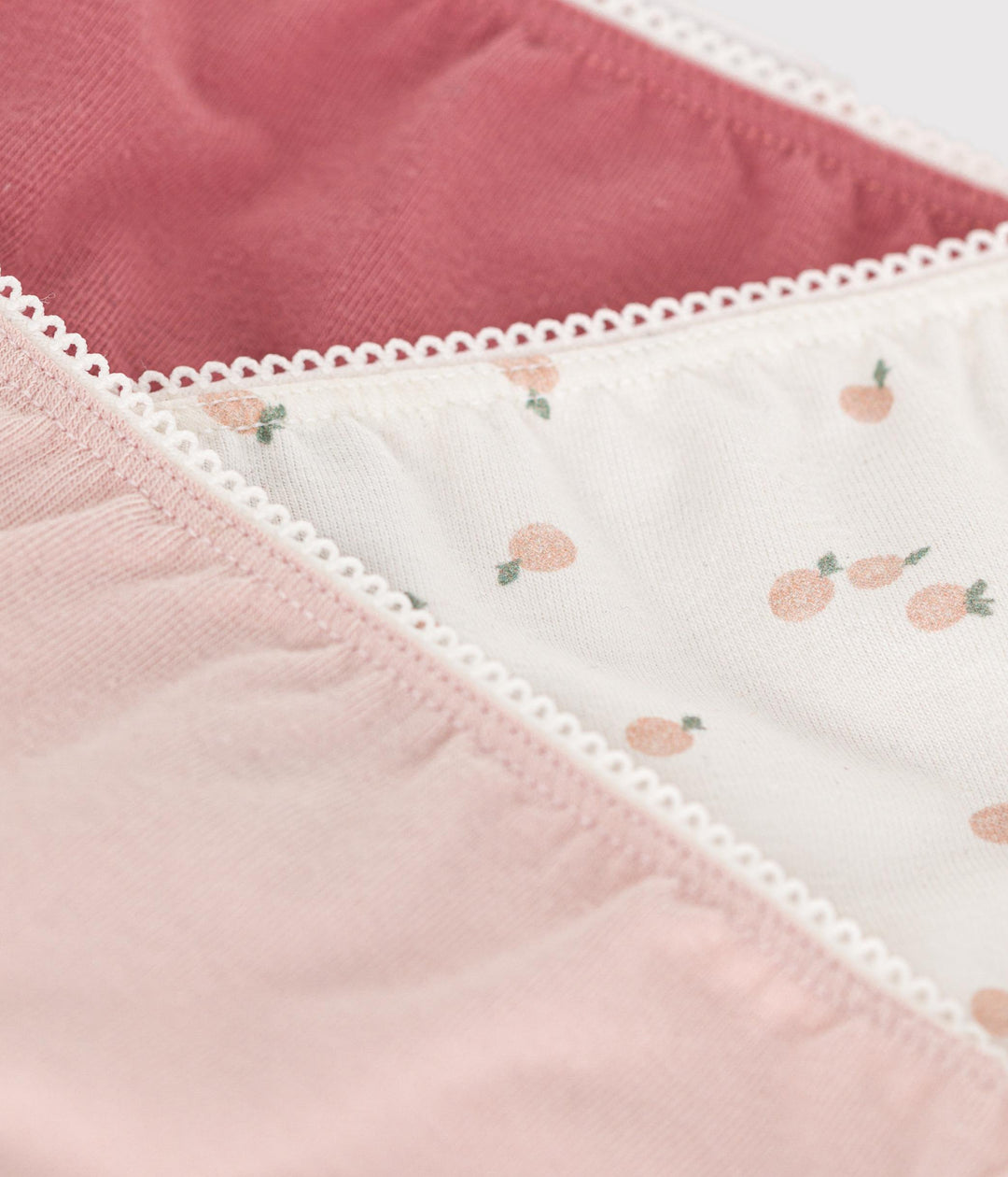 Set di 2 slip in cotone ed elastan rosa A0BGE 00 PETIT BATEAU 
