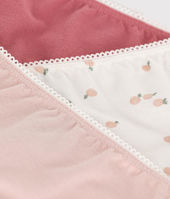 Set di 2 slip in cotone ed elastan rosa A0BGE 00 PETIT BATEAU 