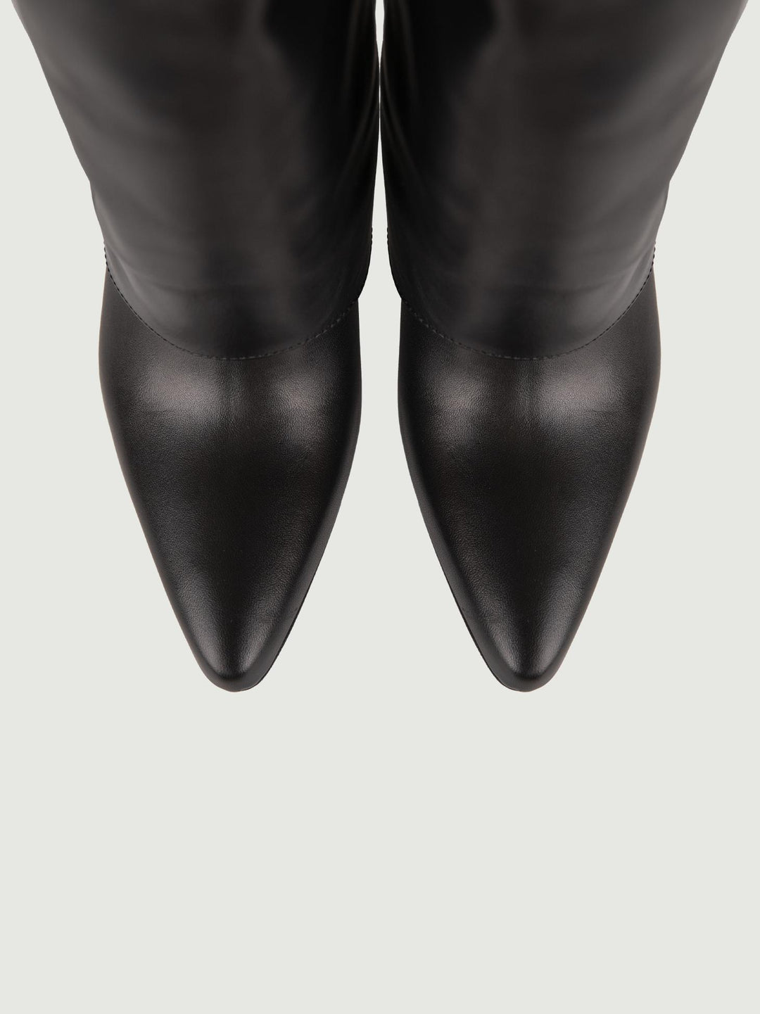 STIVALE IN PELLE NERA CON MAXI RISVOLTO 1454/16 NERO ANDREA MORANDO 
