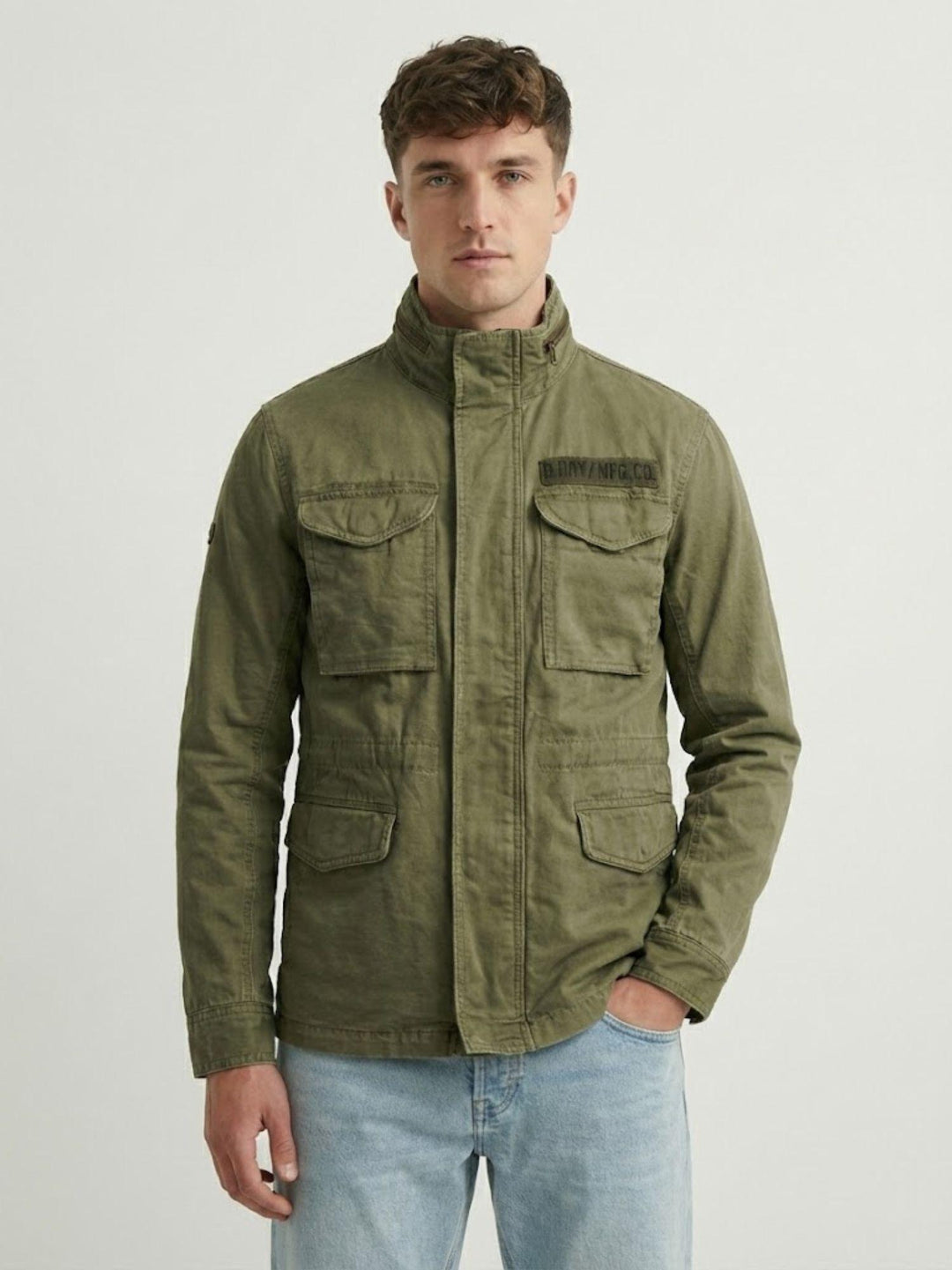 Field Jacket M65 in cotone organico verde militare M5012359A 8MI SUPERDRY 