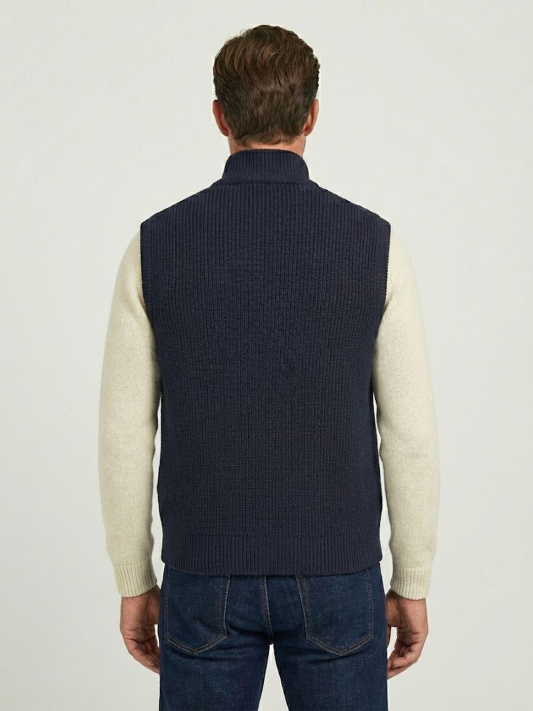 Trapuntino smanicato navy 4301225 283 ANDREA MORANDO 