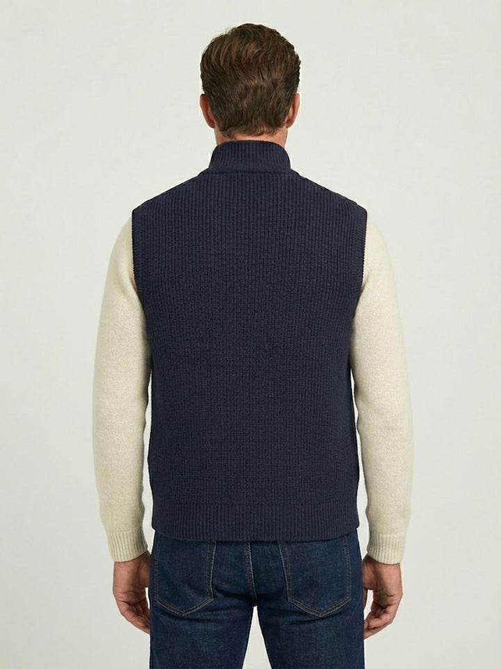 Trapuntino smanicato navy 4301225 283 ANDREA MORANDO 