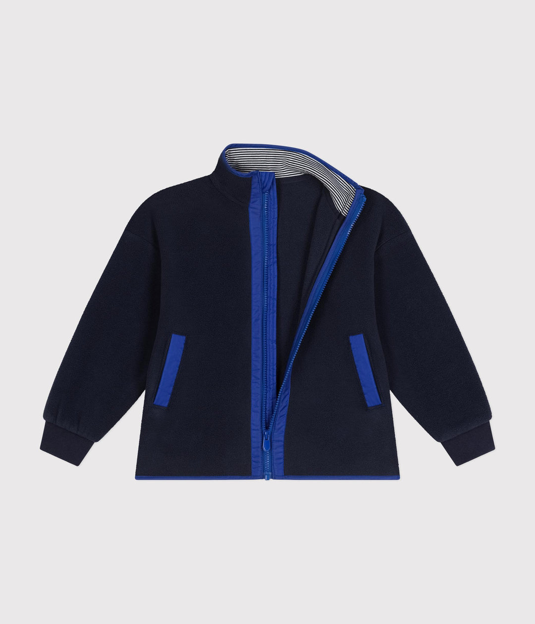 Giacca da giorno in pile con cerniera bambino A0AZ4 01 PETIT BATEAU 