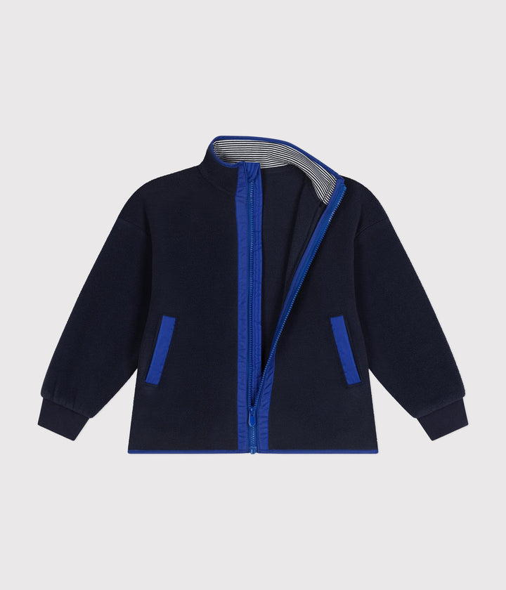 Giacca da giorno in pile con cerniera bambino A0AZ4 01 PETIT BATEAU 