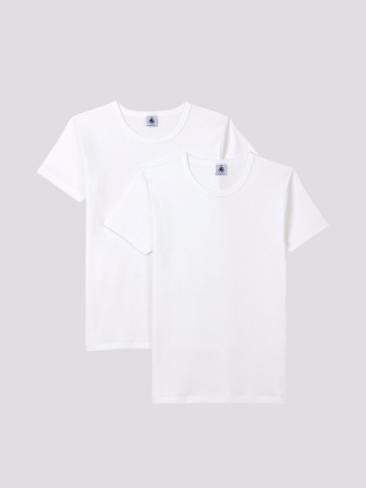 CONFEZIONE DA 2 T-SHIRT RAGAZZO A01DI 00 PETIT BATEAU 