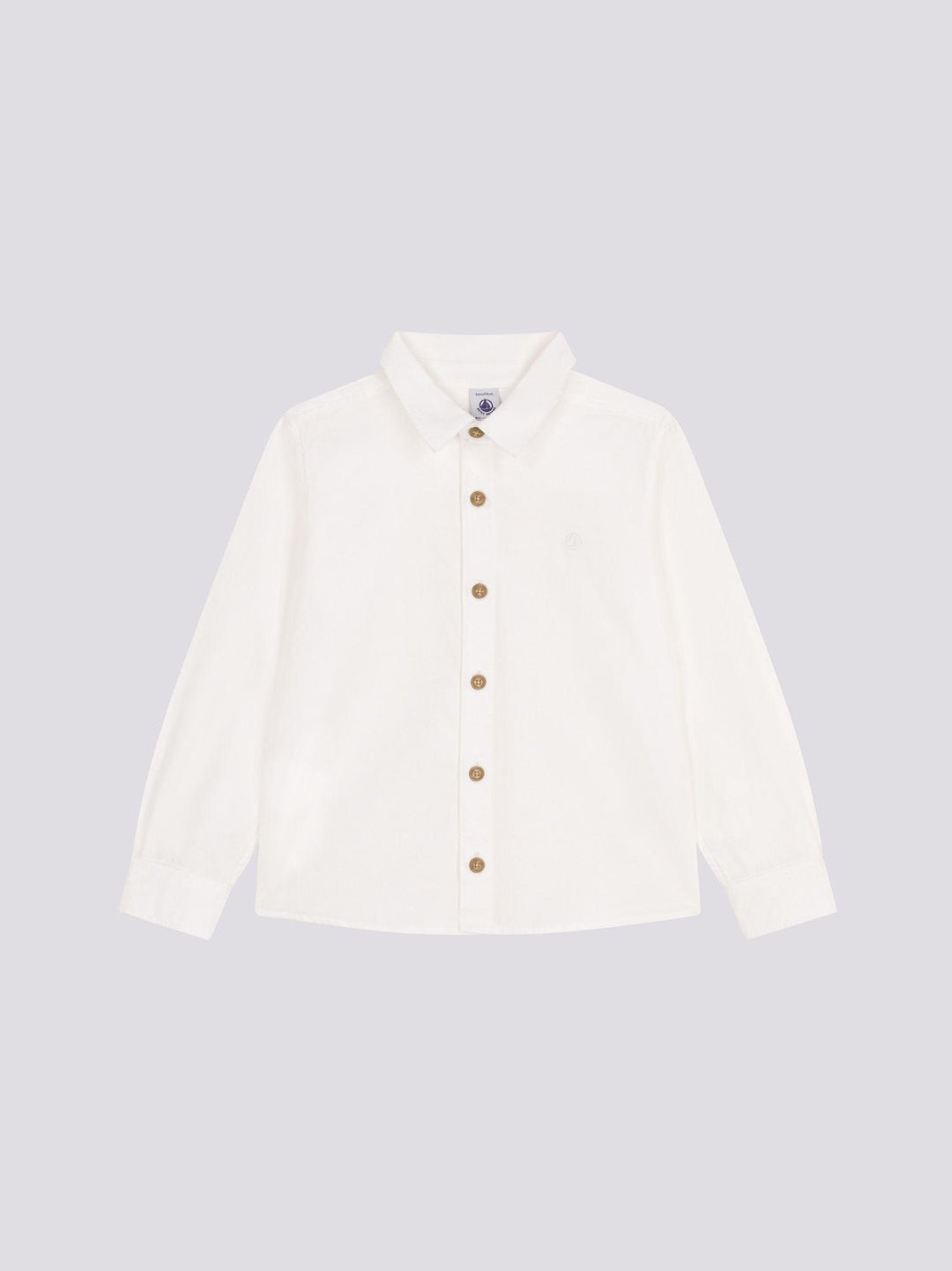 CAMICIA BIANCA BAMBINO A09O5 01 PETIT BATEAU 