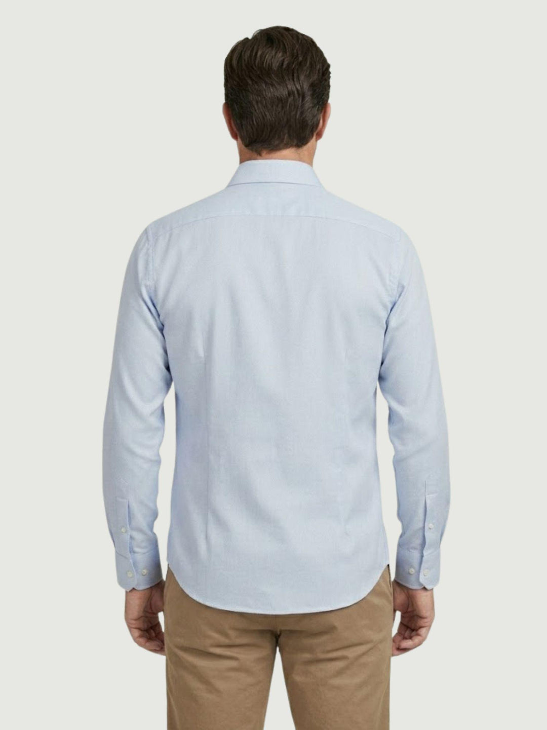 Camicia collo francese in cotone azzurra regular BARBADOS/REG 3 ANDREA MORANDO 