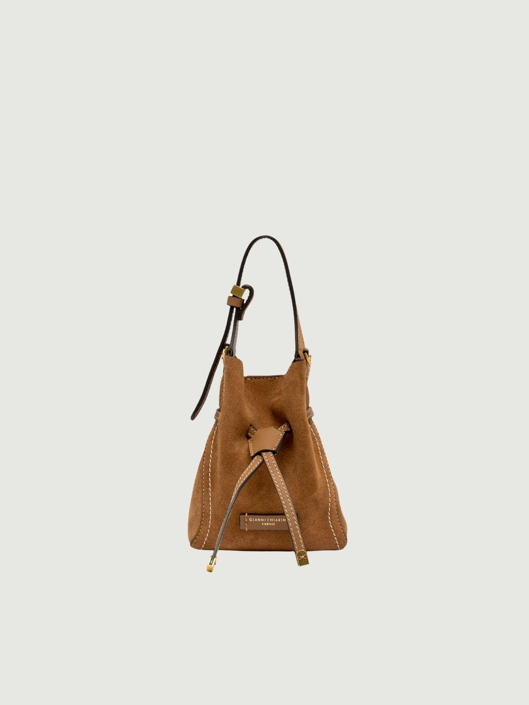 Borsa Sienna in camoscio caramel piccola BS 11785 CM-PL 1478 GIANNI CHIARINI 