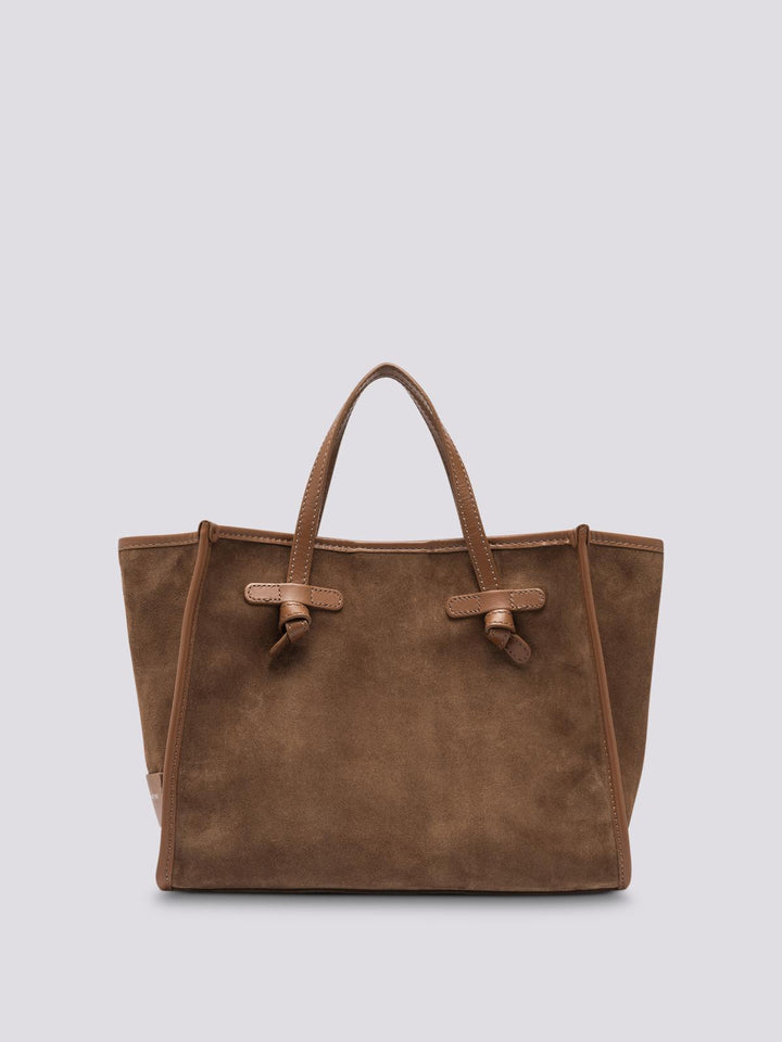 TOTE MISS MARCELLA 32 in camoscio cognac BS 9752 CM-PL 099 GIANNI CHIARINI 