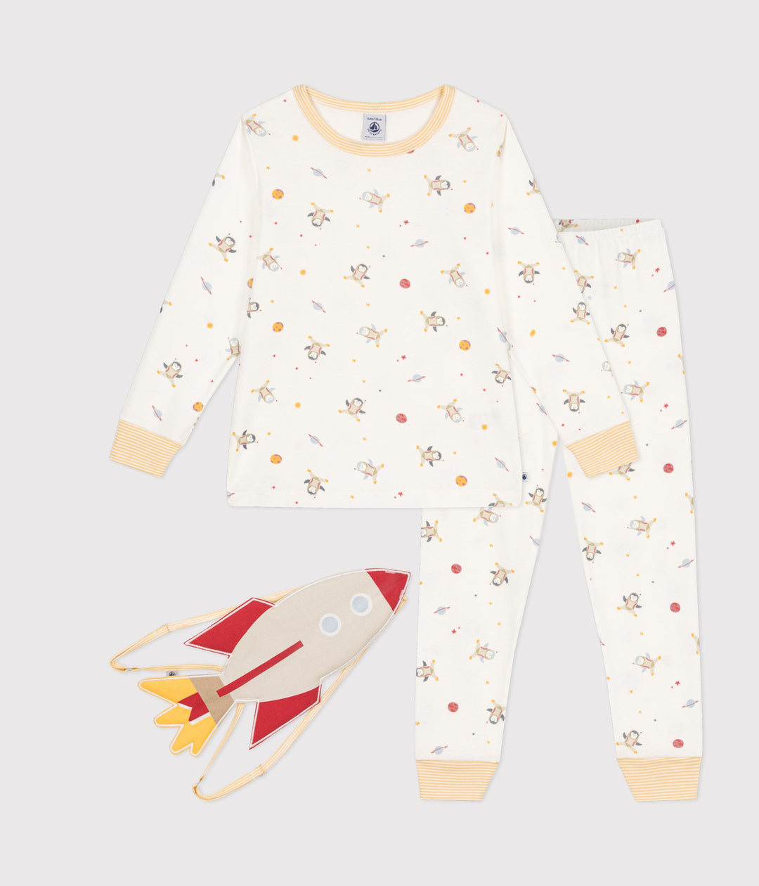 Pigiama travestimento in cotone motivo spazio A0B82 01 PETIT BATEAU 