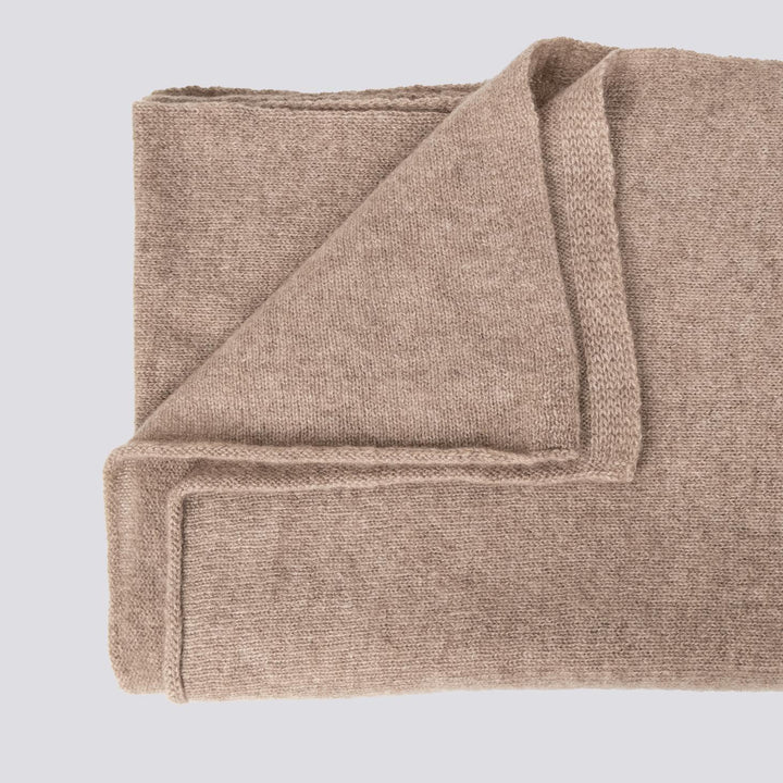 Sciarpa in cachemire beige 0102 BROWN ANDREA MORANDO 